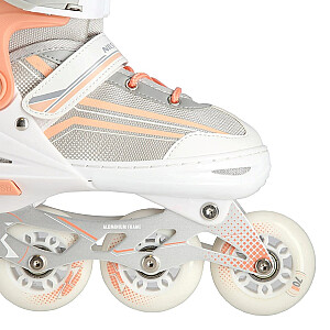 NILS EXTREME NH18190 2IN1 INLINE SKATES WHITE/PINK SIZE. M (34-38) WITH INTERCHANGEABLE HOCKEY SKATES