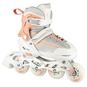 NILS EXTREME NH18190 2IN1 INLINE SKATES WHITE/PINK SIZE. S (29-33) WITH INTERCHANGEABLE HOCKEY SKATES