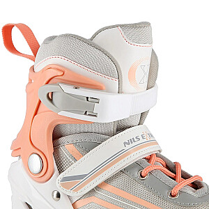 NILS EXTREME NH18190 2IN1 INLINE SKATES WHITE/PINK SIZE. S (29-33) WITH INTERCHANGEABLE HOCKEY SKATES