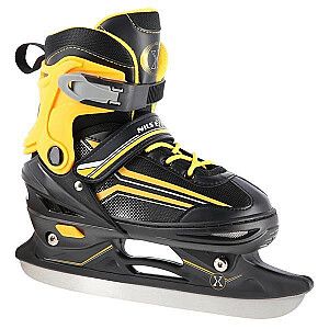 NILS EXTREME NH18190 2IN1 SKATES BLACK/ORANGE SIZE. L (39-43) WITH INTERCHANGEABLE HOCKEY SKATES