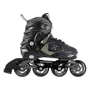 NILS EXTREME ROLLER SKATES NA9080 BLACK-GREEN SIZE. S (31-34)