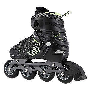 NILS EXTREME ROLLER SKATES NA9080 BLACK-GREEN SIZE. S (31-34)