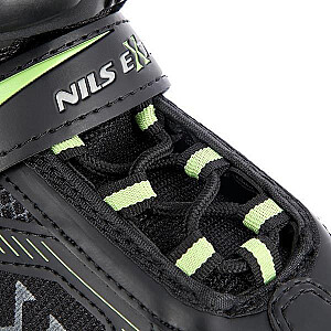 NILS EXTREME ROLLER SKATES NA9080 BLACK-GREEN SIZE. S (31-34)