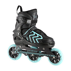 NILS EXTREME ROLLER SKATES NA19318 BLACK-TURQUOISE SIZE. S (31-34)