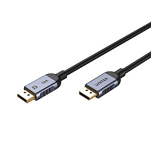 UNITEK C1626GY01-1M DisplayPort 2.1 juoda