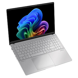 ASUS Vivobook S 15 OLED S5507QA-MA049W – Snapdragon X Elite X1E-78-10 | 15,6 colio | 2.8K | 120 Hz | 32 GB | 1 TB | Win11H | sidabras