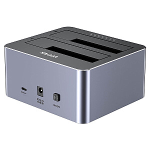 Unitek Y-3027GY01-EU Disko klonavimo stotis 2 x SATA 2,5"/3,5" USB-C 10 Gbps