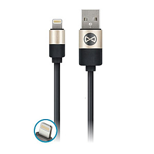 Кабель Forever Modern USB - Lightning 1,0 м 2A черный