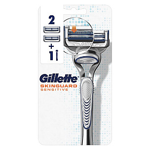 GILLETTE Skinguard Sensitive skutimosi skustuvas + peiliukai