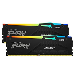 Kingston Fury Beast Black RGB EXPO 16 ГБ [2x8 ГБ 5200 МГц DDR5 CL36 DIMM]