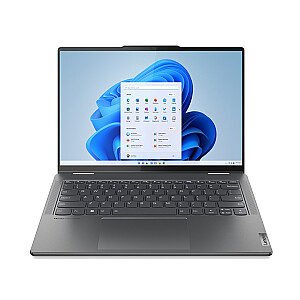 Lenovo Yoga 7 Intel® Core™ i5 i5-1335U hibridinis (du viename) 35,6 cm (14 colių) 2,2K jutiklinis ekranas 16 GB LPDDR5-SDRAM 512 GB SSD Wi-Fi 6E (802.11ax) Windows 11 Home Grey New Repack /Perpakuota