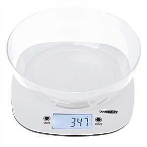 Adler Kitchen Scale with a bowl | MS 3179w | Graduation 1 g | Display type LCD | White