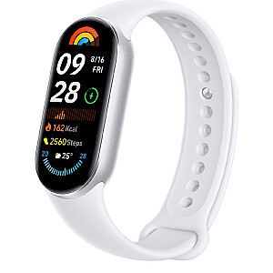 Xiaomi Smart Band 9, plieno sidabras