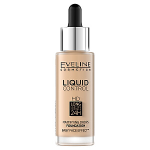 EVELINE Liquid Control HD Mattifying Drops Foundation матирующая основа для лица 011 Natural 32 мл