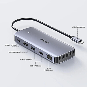 UNITEK ACTIVE HUB 6-IN-1 USB-C, M.2 SSD-КОРПУС