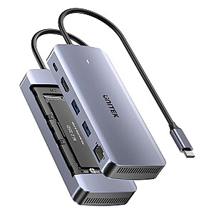 UNITEK ACTIVE HUB 6-IN-1 USB-C, M.2 SSD ENCLOSURE