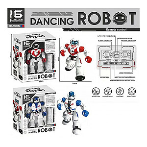 Radijo bangomis valdomas robotas (vaikšto, šokiai, garsas, USB) 26 cm 3+ 576834