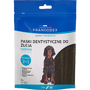 FRANCODEX Paski do gryzienia M na brzydki zapach z pyska 352,5 g/15 szt