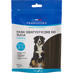 FRANCODEX Paski do gryzienia L na brzydki zapach z pyska 502,5 g/15 szt