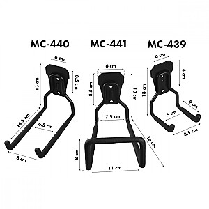 Настенный держатель для гаража 35 кг MC-440 