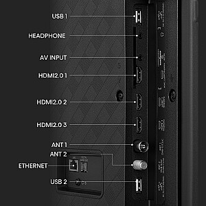 Hisense 58A6K, LED-телевизор (147 см (58 дюймов), черный, тройной тюнер, UltraHD/4K, HDR)