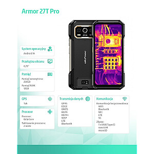 Смартфон Armor 27T Pro 5G 6,78 дюйма 12/256 ГБ IP68/IP69K 10600 мАч DualSIM Черный