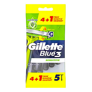 GILLETTE Blue III Sensitive jednorazowa maszynka 5szt.