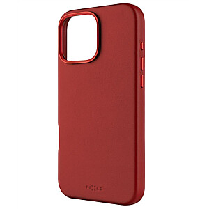 Fixed MagLeather | Back cover | Apple | iPhone 16 Pro Max | Leather | Red