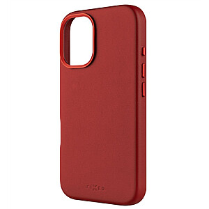 Fixed MagLeather | Back cover | Apple | iPhone 16 | Leather | Red