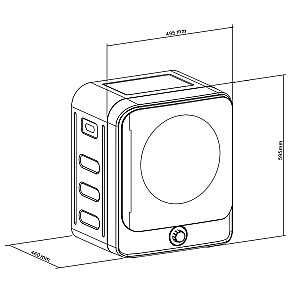 Elektrinė mini drabužių džiovykla 3 kg GB415