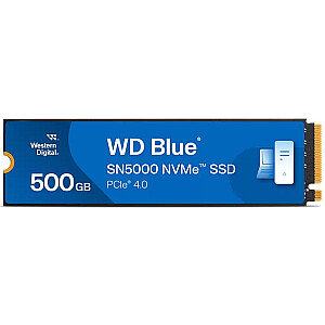 Western Digital Blue SN5000 500 ГБ M.2 PCI Express 4.0 NVMe 3D TLC NAND