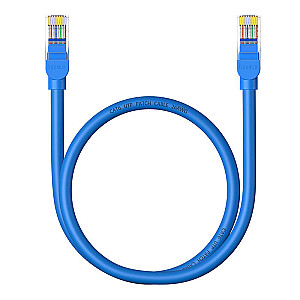 Apvalus kabelis Baseus Ethernet RJ45, Cat.6, 0,5 m (mėlynas)