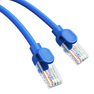 Apvalus kabelis Baseus Ethernet RJ45, Cat.6, 0,5 m (mėlynas)