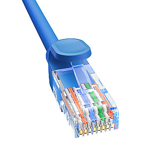 Apvalus kabelis Baseus Ethernet RJ45, Cat.6, 0,5 m (mėlynas)