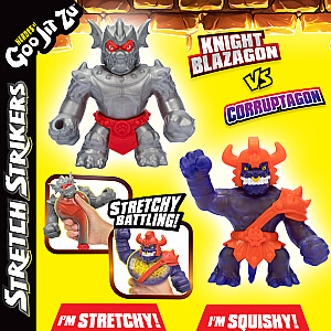 HEROES OF GOO JIT ZU Figūrėlės „Stretch Strikers“, 2 vnt.