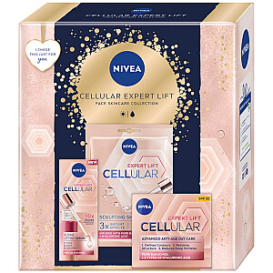 NIVEA SET Cellular Expert Lift serum do twarzy 30ml + krem do twarzy na dzień 50ml + maska do twarzy w płachcie 1szt