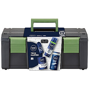 NIVEA SET Tech Master antyperspirant roll-on 50ml + żel pod prysznic 250ml + pianka do golenia 200ml + balsam po goleniu 100ml