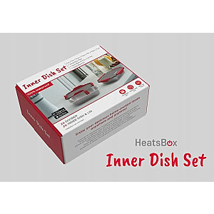 Container set HEATSBOX INNER DISH SET for HeatsBox GO/PRO/STYLE/STYLE+ lunchboxes Silver, Graphite