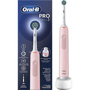 Oral-B Pro 3 Pink Cross Action rožinė