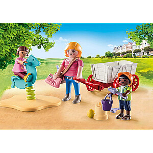 Playmobil City Life 71258 Стартовый пакет Няня с коляской