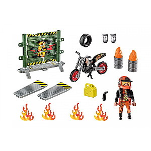 Playmobil Stuntshow 71256 Starter Pack Kaskadininkų šou su ugnies siena