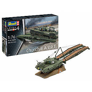 Plastikinis modelis Churchill A.V.R.E 1/76.