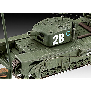 Plastikinis modelis Churchill A.V.R.E 1/76.