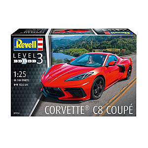 Пластиковая модель автомобиля Corvette C8 Coupe 1/25