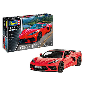 Пластиковая модель автомобиля Corvette C8 Coupe 1/25