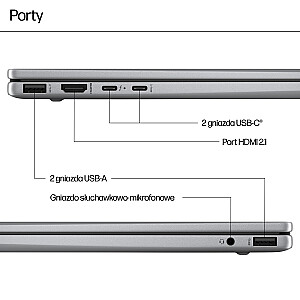 HP ENVY x360 14 — Ryzen 5 8640HS | 14"-WUXGA-Touch | 16 GB | 512 GB | Win11Home | Sidabrinis