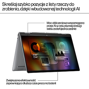 HP ENVY x360 14 — Ryzen 5 8640HS | 14"-WUXGA-Touch | 16 GB | 512 GB | Win11Home | Sidabrinis