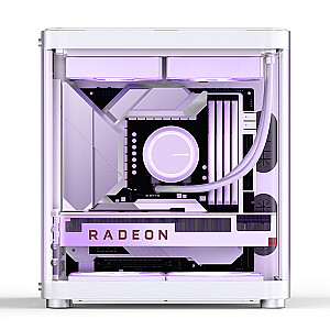 Корпус Jonsbo TK-1 2.0 Micro-ATX, закаленное стекло - белый