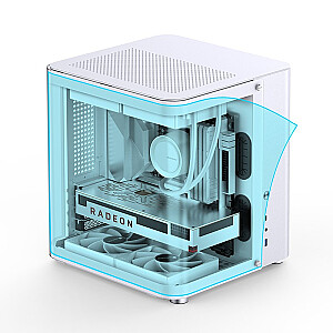 Jonsbo TK-1 2.0 Micro-ATX korpusas, grūdintas stiklas - baltas