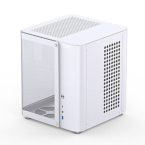 Jonsbo TK-1 2.0 Micro-ATX korpusas, grūdintas stiklas - baltas